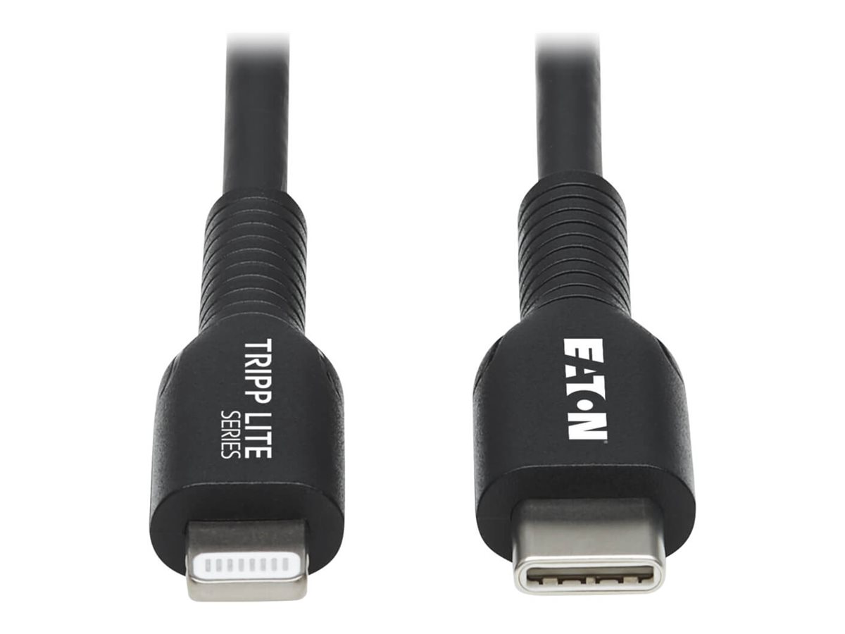 Eaton Tripp Lite Series USB-C to Lightning Sync/Charge Cable (M/M), MFi Certified, Black, 3 m (9.8 ft.)