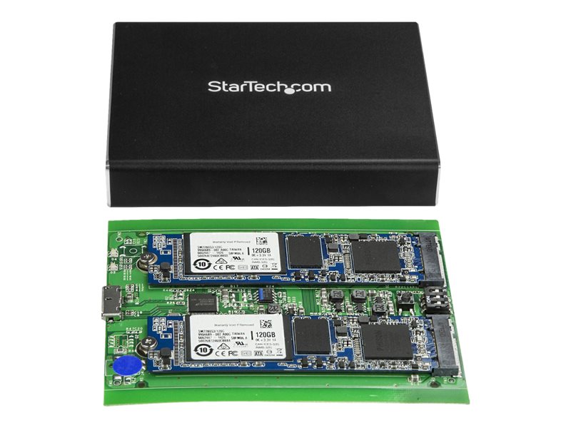 StarTech .com Boîtier USB 3.1 (10 Gb/s) dual slot pour SSD M.2 SATA avec RAID