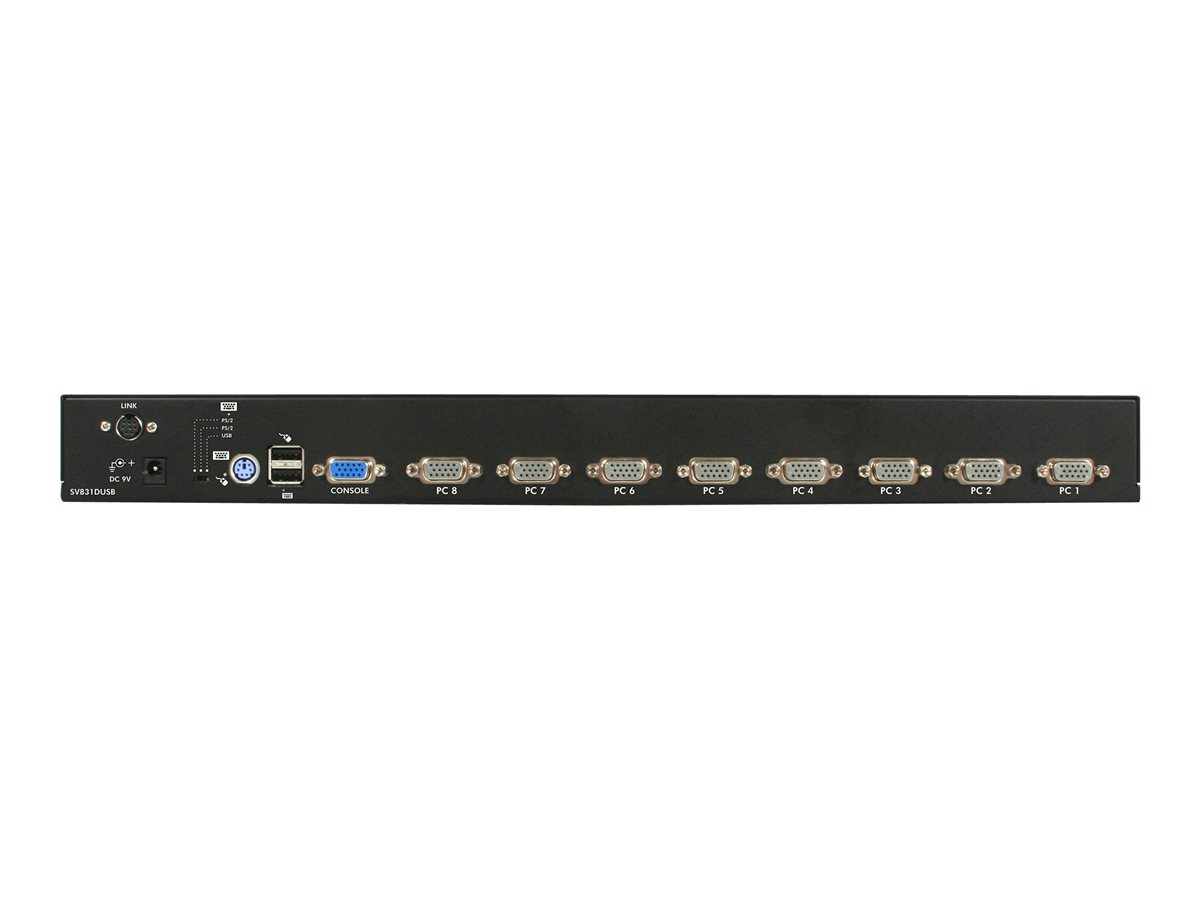 8 Port 1U Rackmount USB PS/2 KVM Switch – foto 3