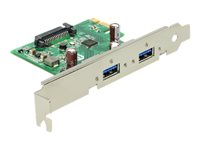 DeLock PCI Express card > 2 x USB 3.0 USB-adapter PCI Express 2.0 x1 5Gbps