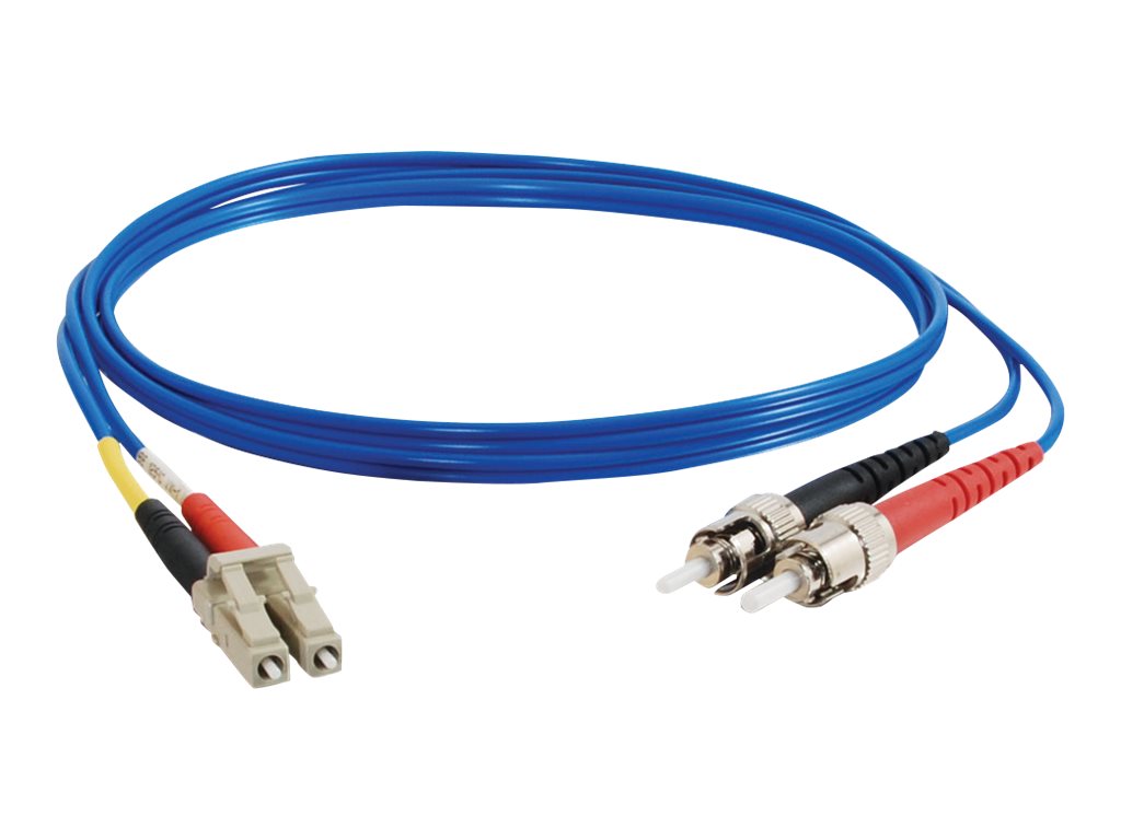 2M LC-ST 62.5/125 OM1 DPX MM FIBER-BLU
