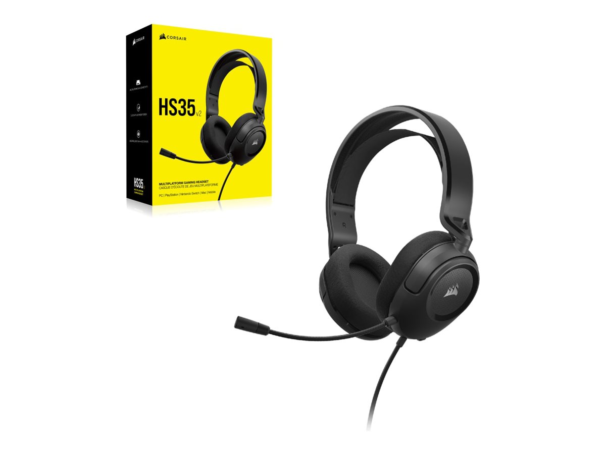 CORSAIR Gaming HS35 v2 Wired Headset - Carbon - CA-9011377-NA