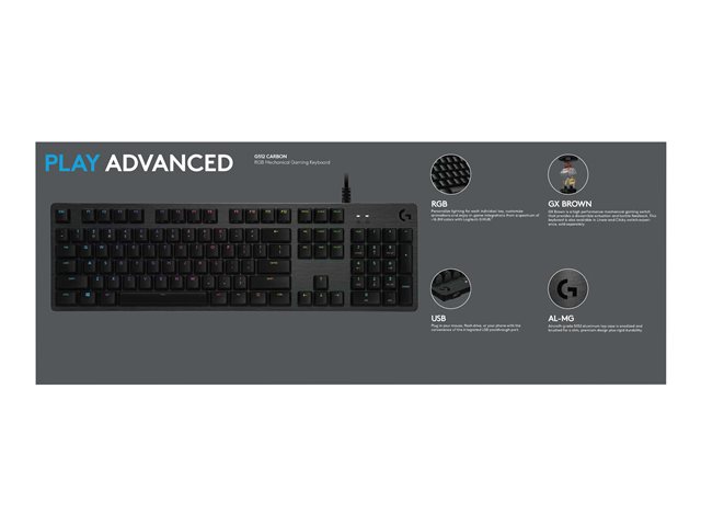 LOGI G512 RGB Mech Gaming Keyboard (DEU)
