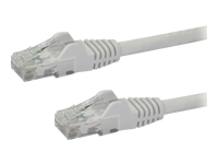 StarTech.com 8ft CAT6 Ethernet Cable, 10 Gigabit Snagless RJ45 650MHz 100W PoE Patch Cord, CAT 6 10GbE UTP Network Cable w/Strain Relief, White, Fluke Tested/Wiring is UL Certified/TIA - Category 6 - 24AWG (N6PATCH8WH)