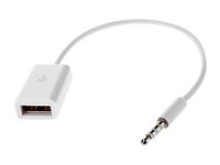 MicroConnect Adapter til lyd / USB 20cm Hvid