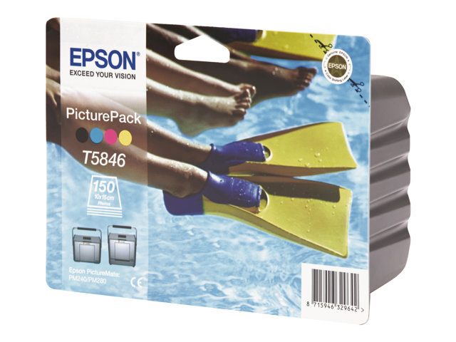 Epson PicturePack T5846 - 1 - barva (azurová, purpurová, žlutá, černá) - sada tisková kazeta / papír – foto 4