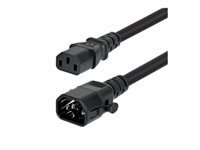 StarTech - Rallonge de câble d'alimentation - Conformité TAA - IEC 60320 C14 verrouillage pour power IEC 60320 C13 