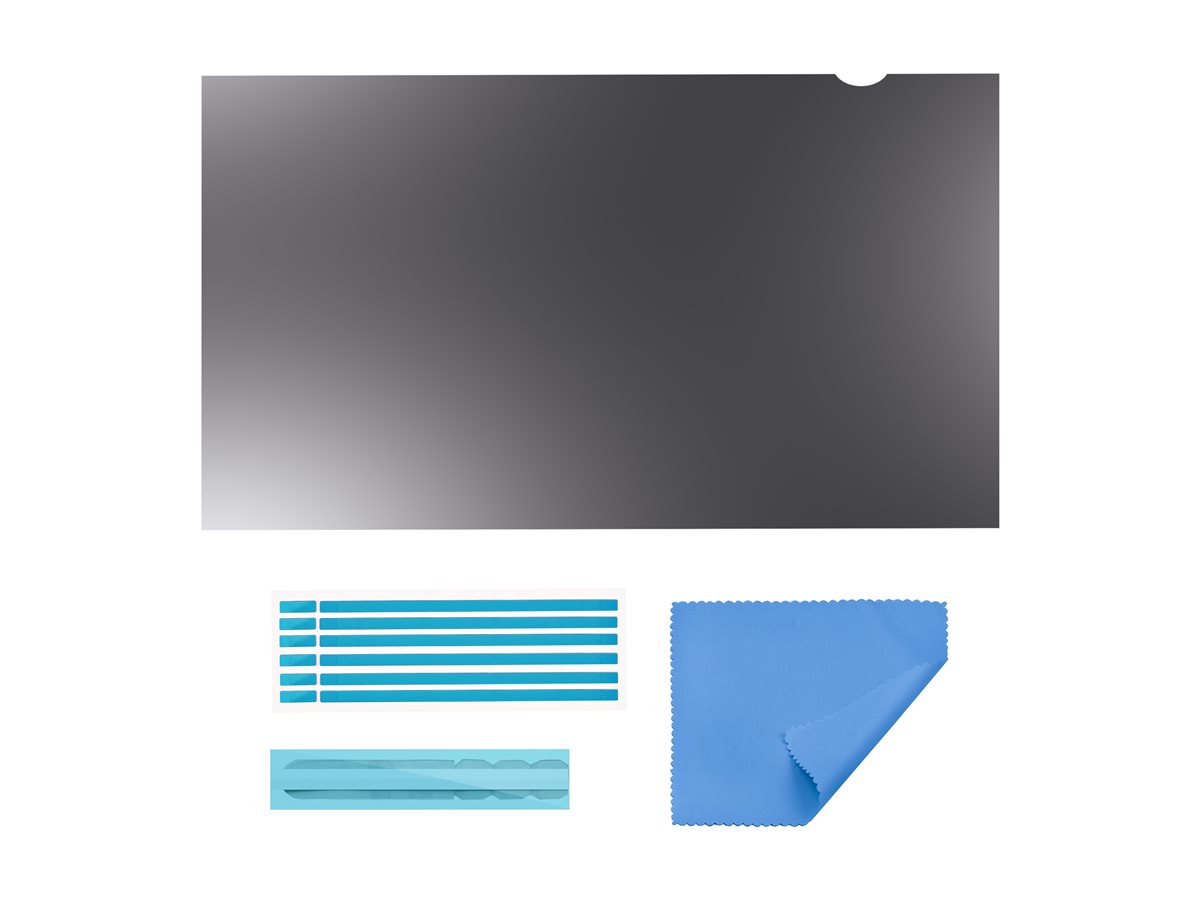 StarTech.com Monitor Privacy Screen for 27 inch PC Display, Computer Screen Security Filter, Blue Light Reducing Screen Protector Film, 16:9 WideScreen, Matte/Glossy, +/-30 Degree Viewing - Blue Light Filter - filtr displeje ke zvýšení soukromí - šířka 27" - kompatibilní s TAA – foto 2