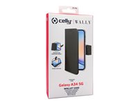 Celly Wally Beskyttelsescover Sort Samsung Galaxy A34 5G