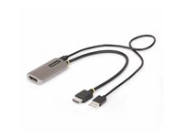 StarTech.com HDMI to DisplayPort Adapter, 8K 60Hz, Active Video Converter Videoadapterkabel 30cm 