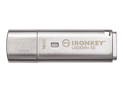 Kingston IronKey Locker+ 50 - USB flash drive - 16 GB