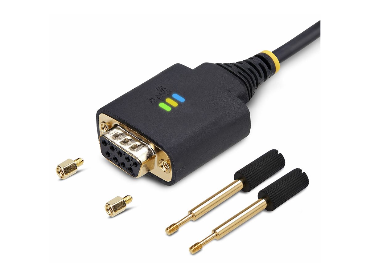 StarTech.com 1ft/30cm USB to Null Modem Serial Adapter Cable, FTDI, RS232 - USB / sériový kabel - USB do DB-9 - 30 cm – foto 2