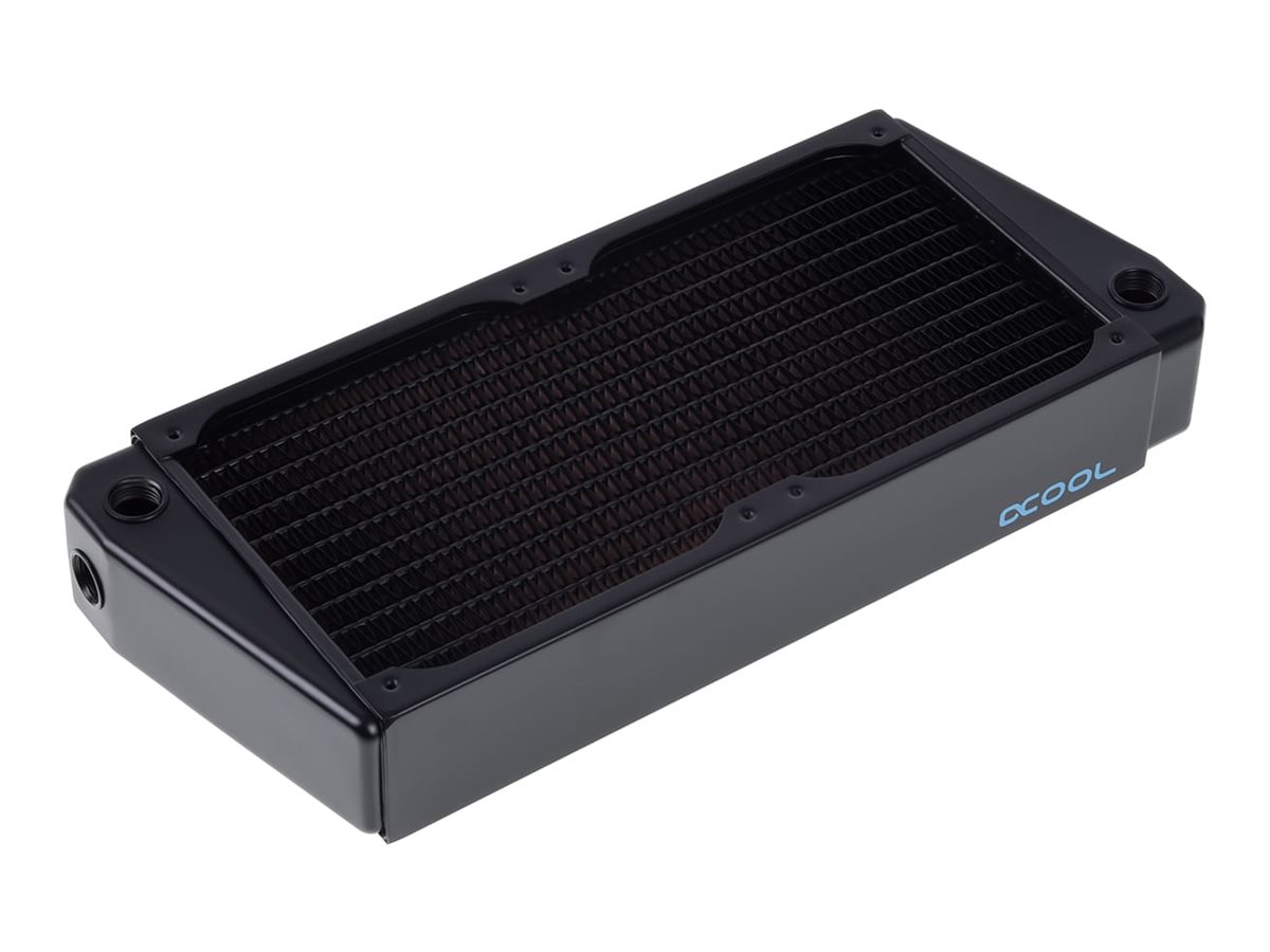 Alphacool NexXxoS XT45 Full Copper X-Flow liquid cooling system Product shot Left-angle 79750