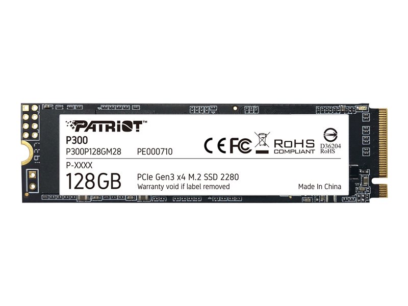 Dysk SSD Patriot P300 128GB M.2 2280 PCIe NVMe (1600/600 MB/s)