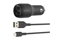 Belkin BOOST CHARGE Bilstrømsadapter 24Watt Automobil cigarettænder