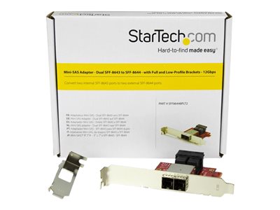 STARTECH 2x SFF-8643 zu 8644 Adapter