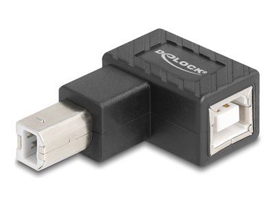 DELOCK Adapter USB 2.0 B Stecker zu B Buchse 90° gew. oben
