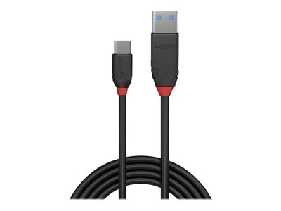 LINDY 0,5m USB 3.1 C/A Kabel 3A Black - 36915