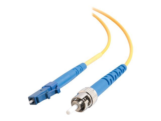 C2G 30m LC-ST 9/125 Simplex Single Mode OS2 Fiber Cable - LSZH - Yellow - 100ft - patch cable - 30 m - yellow