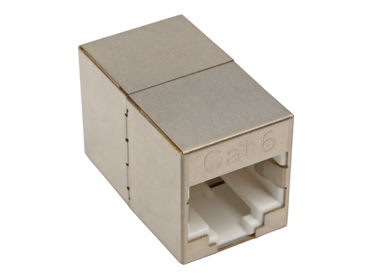 Tripp Lite Cat6 Straight-Through Modular Shielded Compact In-Line Coupler (RJ45 F/F), TAA
