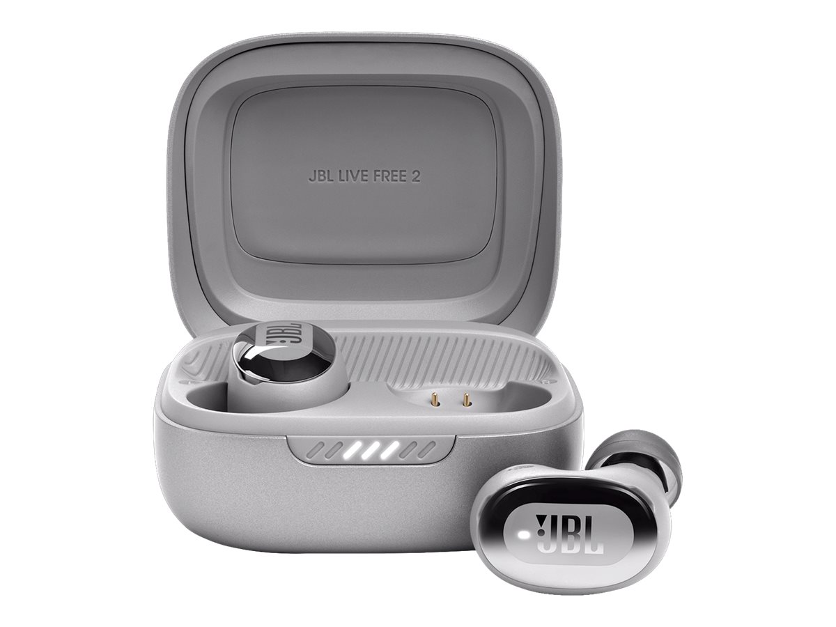 JBL LIVE FREE 2 TWS Bluetooth Earphones - Silver - JBLLIVEFREE2TWSSAM