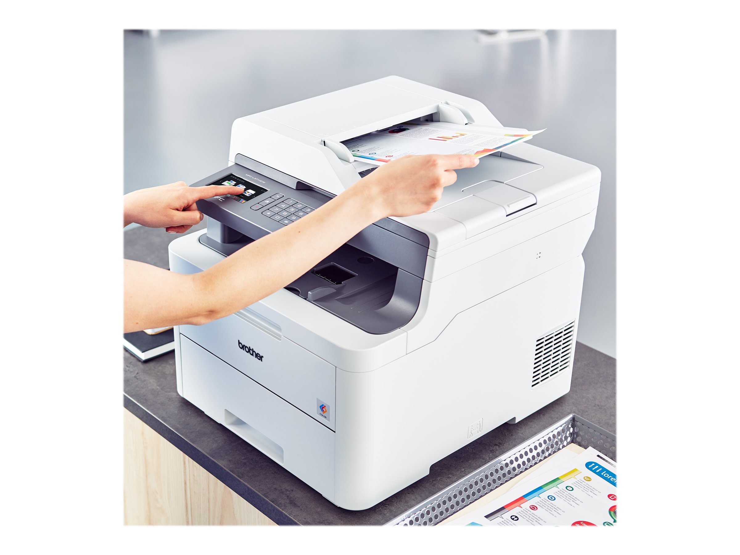 Brother MFC-L3710CW Multifunction All in One Colour Laser Printer