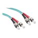 Axiom ST-ST Multimode Duplex OM3 50/125 Fiber Optic Cable