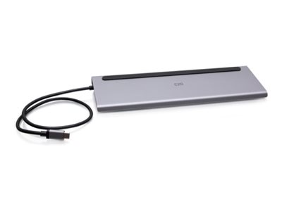 C2G USB-C 10-in-1 Triple Display Docking Station with HDMI, DisplayPort, VGA, Ethernet, USB, SD Card Reader, 3.5mm Audio and Power Delivery up to 100W