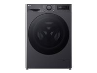 LG Serie R5 F4DR510S2M - Vaske-/ tørremaskine - bredde: 60 cm - dybde: 62 cm - højde: 85 cm - frontbetjening - 10 kg - 1400 rpm - mellem sort