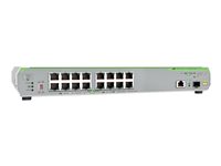Allied Telesis CentreCOM AT-GS910/18XST - switch - 16 ports - unmanaged - rack-mountable