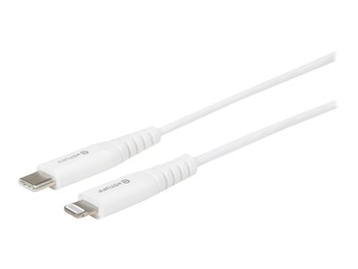 snyde radium dok eSTUFF - Lightning-kabel - USB-C han til Lightning han - 3 m - dobbelt  afskærmet - hvid - for Apple iPad/iPhone/iPod (Lightning) (ES602301) | Atea  eShop | Erhverv