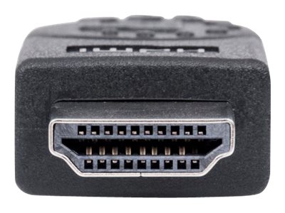MANHATTAN High Speed HDMI-Kabel ARC 3D 4K30Hz HDMI-Stecker auf HDMI-Stecker geschirmt schwarz 1,8m
