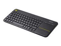 Logitech Wireless Touch Keyboard K400 Plus Tastatur Trådløs Dansk/Finsk/Norsk/Svensk