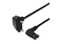 DELTACO Strømkabel 3m Sort