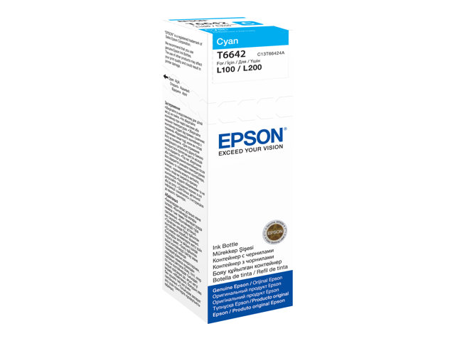 EPSON 1LB T6642 CYAN INK BOTTLE 70ML C13T66424A