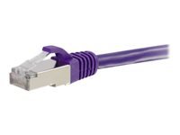 C2G 1ft Cat6 Ethernet Cable - Snagless Shielded (STP) - Purple