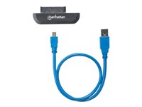 Manhattan USB-A to SATA 2.5" Adapter Cable, 42cm, Male to Male, 5 Gbps (USB 3.2 Gen1 aka USB 3.0), Supports 48-bit LBA, SuperSpeed USB, Three Year Warranty, Blister - storage controller - SATA 6Gb/s - USB 3.0