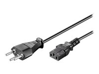 MicroConnect Effekt SEV 1011 (male) - Strøm IEC 60320 C13 Sort 3m Strømkabel
