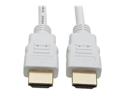 Eaton Tripp Lite Series High-Speed HDMI Cable, Gripping Connectors, 4K @30Hz (M/M), White, 16 ft. (4.88 m)