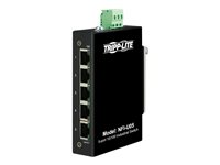 Tripp Lite Industrial Ethernet Switch 5-Port Unmanaged 10/100 Mbps, Ruggedized, DIN/Wall Mount 