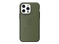 UAG Rugged Case for iPhone 14 Pro Max [6.7-in] - Civilian for MagSafe Olive Beskyttelsescover Sort Apple iPhone 14 Pro Max