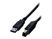 Comprehensive USB cable USB Type B (M) to USB Type A (M) USB 3.0 3 ft molded blac image