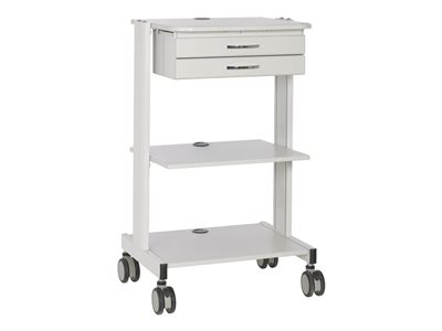 Eaton Tripp Lite Series Mobile Workstation with 2x Adjustable Shelves, 2x Metal Drawers, Locking Casters, TAA