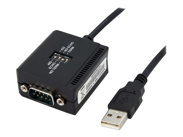 Image of StarTech.com 6 ft Professional RS422/485 USB Serial Cable Adapter w/ COM Retention (ICUSB422) - serial adapter - USB - RS-422/485