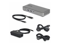 Startech - docking station - USB4 / Thunderbolt 4 / Thunderbolt 5 - 2 x DP - 1GbE, 2.5GbE