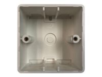 Tripp Lite Single-Gang Surface Mounting Box, European Style, 81 x 81 x 45 mm, White