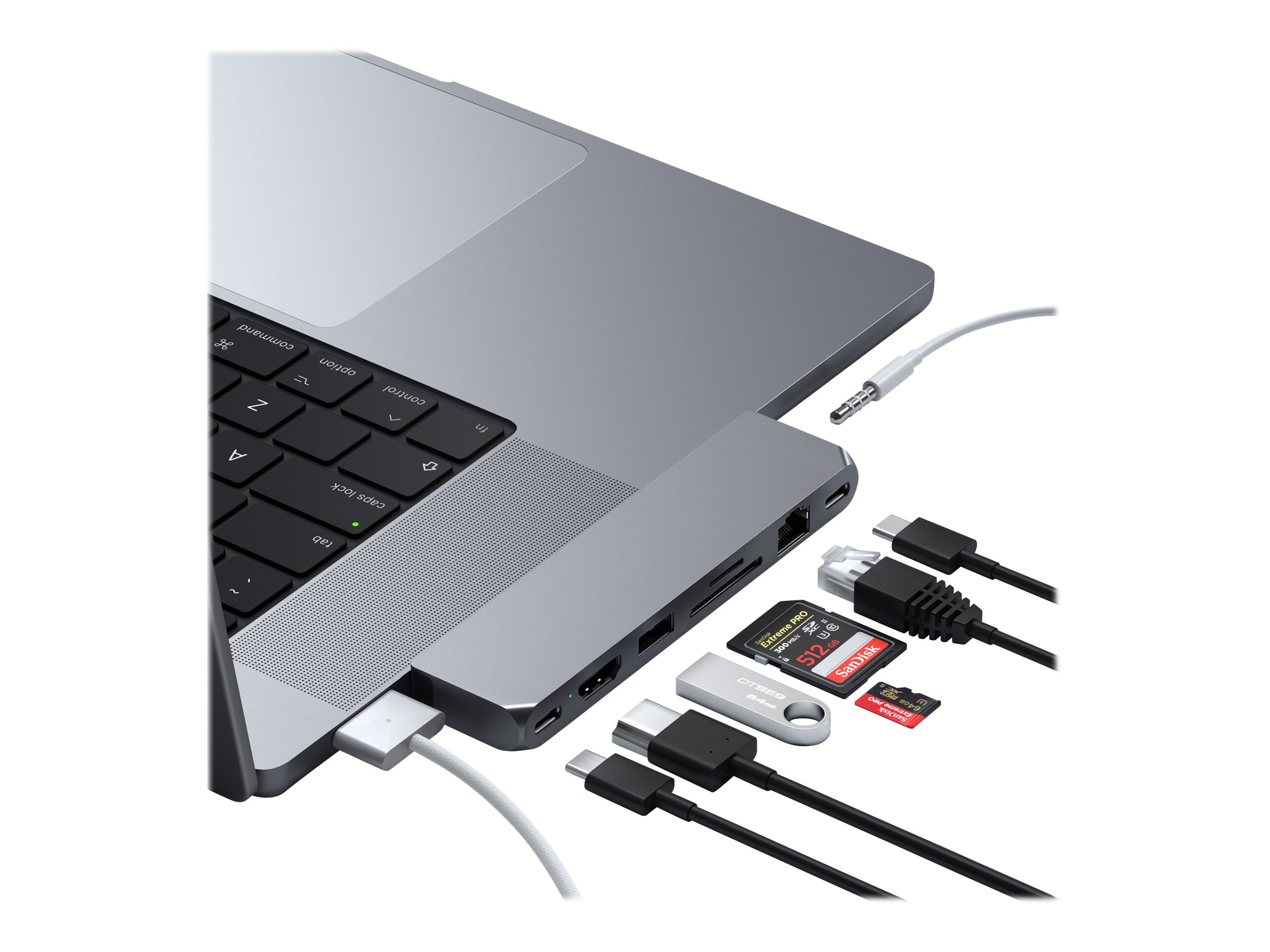 Satechi Pro Hub Max Dual USB-C Docking Station - Space Grey - ST-UCPHMXM