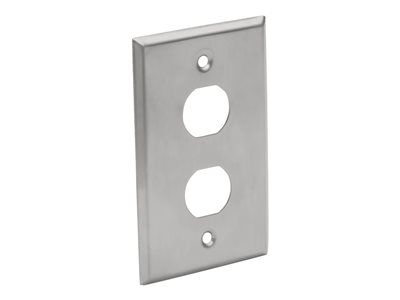 Tripp Lite Series RJ45 Bulkhead Wall Plate 2 Cutou