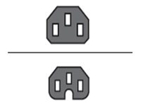 AddOn - Power cable - power IEC 60320 C13 to IEC 60320 C15