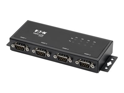 Tripp Lite RS-422/RS-485 USB to Serial FTDI Adapter with COM Retention (USB-B to DB9 F/M), 4 Ports